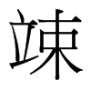 竦的臺(tái)灣細(xì)明體