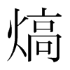 熇的韓國明朝體