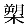 槊的舊字形