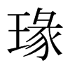 瑑的日本明朝體