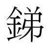 銻的舊字形