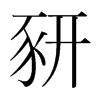 豜的韓國明朝體