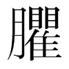 臞的韓國(guó)明朝體