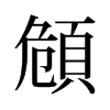 頠的舊字形