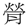膋的臺(tái)灣細(xì)明體