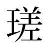 瑳的舊字形