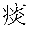痰的臺(tái)灣細(xì)明體