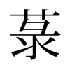 菉的舊字形