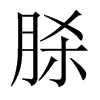 脎的中國大陸宋體