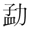 勐的韓國(guó)明朝體