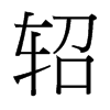 軺的臺灣細明體