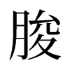 脧的舊字形