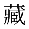 藏的舊字形