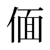 偭的舊字形