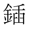 鍤的舊字形
