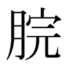 脘的日本明朝體