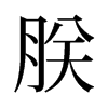 朕的舊字形