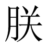 朕的中國大陸宋體