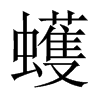 蠖的中國大陸宋體