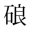 硠的舊字形