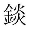 錟的舊字形