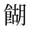 餬的舊字形